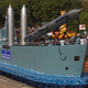 The Russian-Indian BrahMos ramjet-powered anti-ship missile. Note air intakes.